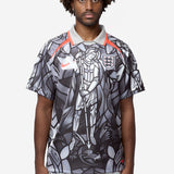 Men's Nike x Palace Short Sleeve Soccer Jersey Grey/Neon Orange/White IM3198-052