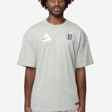 Men's Nike x Palace Short Sleeve Soccer Tee Grey/White/Neon Orange IM6598-052