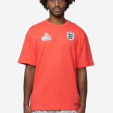 Men's Nike x Palace Short Sleeve Soccer Tee Neon Orange/White/Grey IM6598-696