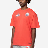 Men's Nike x Palace Short Sleeve Soccer Tee Neon Orange/White/Grey IM6598-696