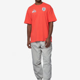 Men's Nike x Palace Short Sleeve Soccer Tee Neon Orange/White/Grey IM6598-696