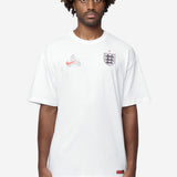 Men's Nike x Palace Short Sleeve Soccer Tee White/Grey/Neon Orange IM6598-100