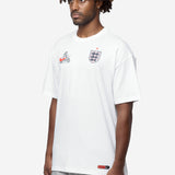 Men's Nike x Palace Short Sleeve Soccer Tee White/Grey/Neon Orange IM6598-100
