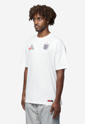 Men's Nike x Palace Short Sleeve Soccer Tee White/Grey/Neon Orange IM6598-100
