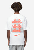 Men's Nike x Palace Short Sleeve Soccer Tee White/Grey/Neon Orange IM6598-100