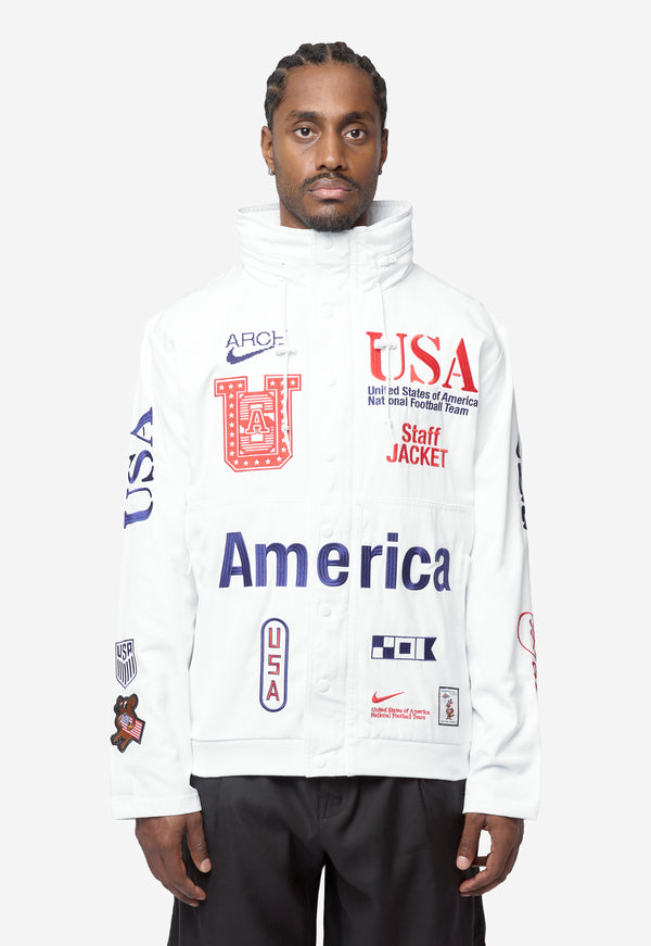 Men's Nike x Virgil Abloh Archive Jacket White/Red/Navy II9805-100