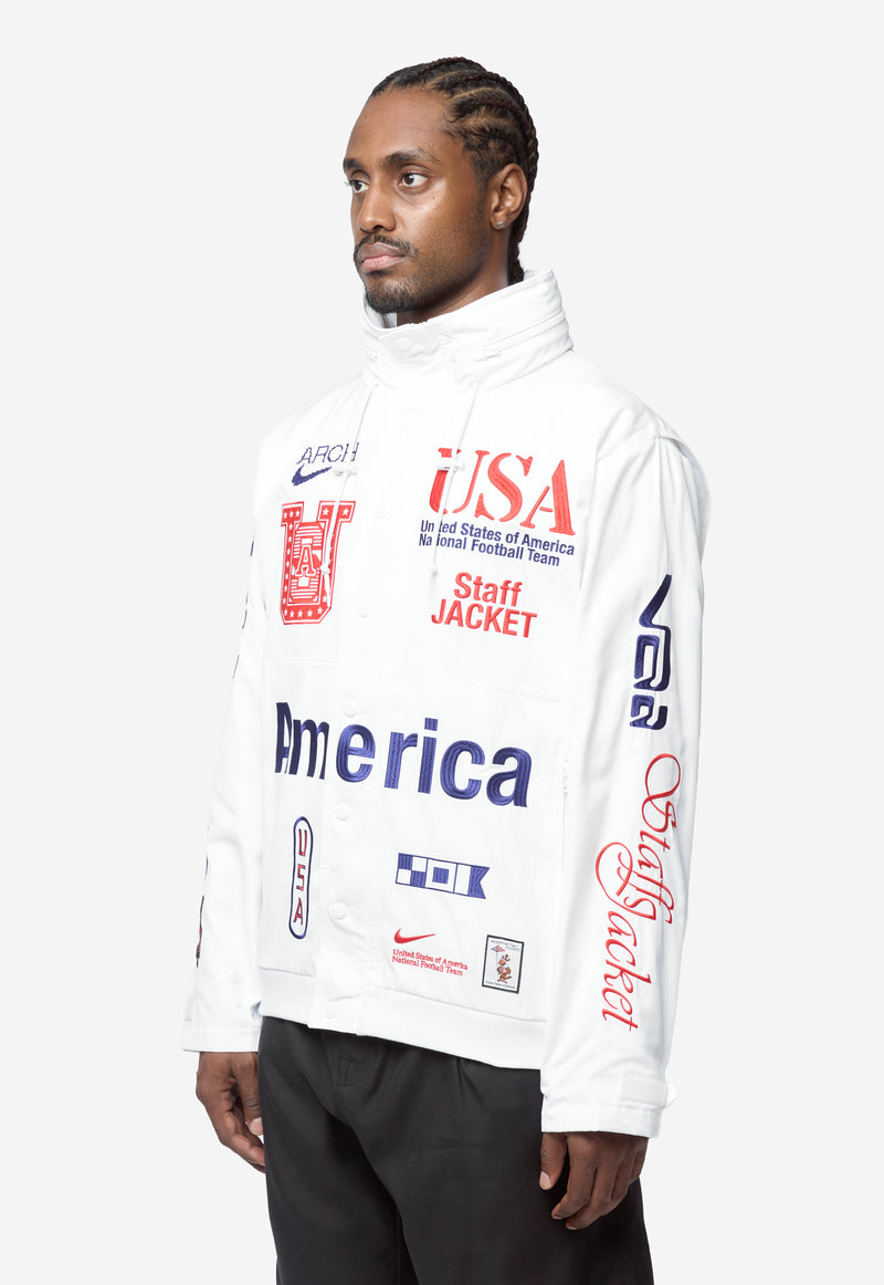 Men's Nike x Virgil Abloh Archive Jacket White/Red/Navy II9805-100