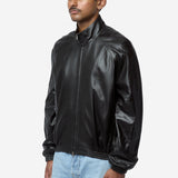 Men's Full Zip Leather Jacket Black FN-MN- LEAT000322