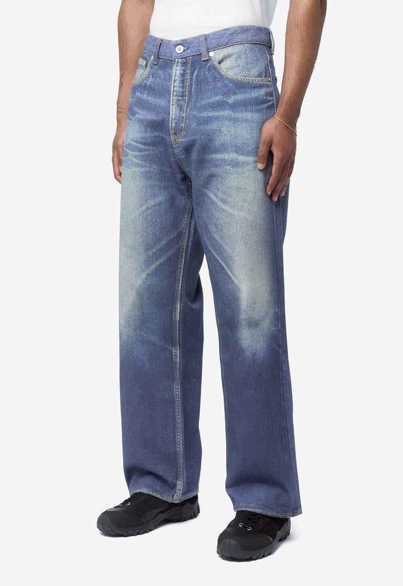 Men's Third Cut Azure Print M4265TAZ