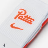 Nike x Patta Everyday Essential Crew Socks White/Orange IO9462-900