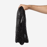 Mesh Pleated Bag Black HP68-AG415-15