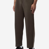 Men's Pleated Embroidery Stripes Pants Shade Gray HP68-JF177-47