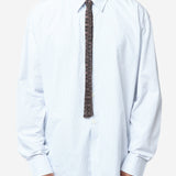 Mesh Pleated Tie Black HP68-AC447-15