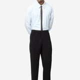 Mesh Pleated Tie Black HP68-AC447-15