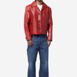 Men's Kamala Leather Jacket Rooibos UA26LE05-LE01-330