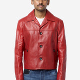 Men's Kamala Leather Jacket Rooibos UA26LE05-LE01-330