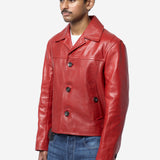 Men's Kamala Leather Jacket Rooibos UA26LE05-LE01-330