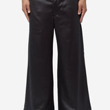 Men's Backpile Gloss Finish Pants Black PR-T002-051-1