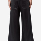 Men's Backpile Gloss Finish Pants Black PR-T002-051-1