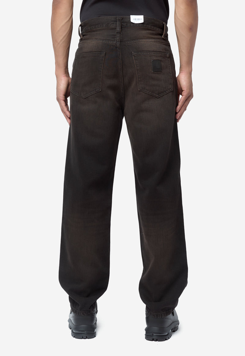 Men's Aaron Pant Camano Denim Black Tobacco Used Wash I036728