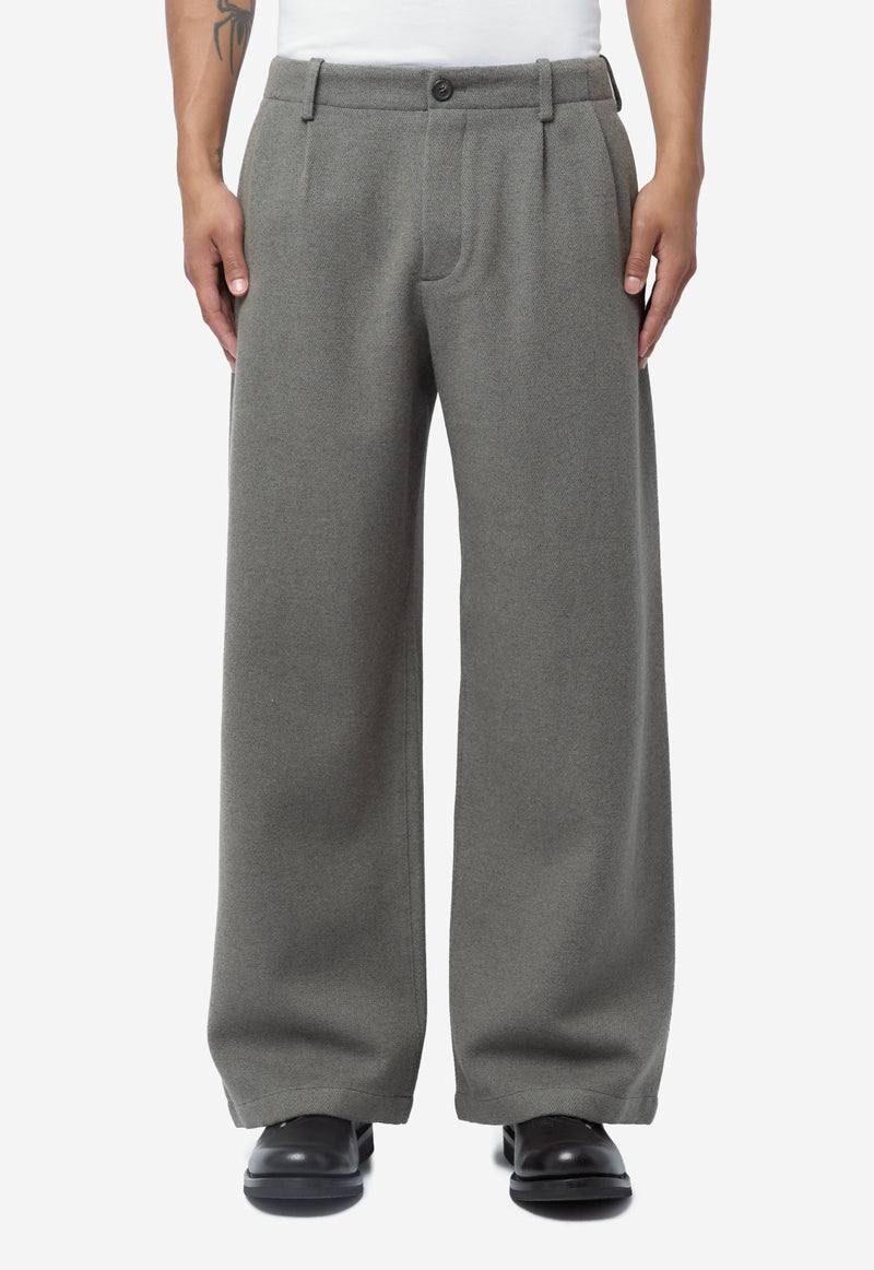 Men's Bridge Chino Night Pine Fishbone Bound Wool M4264BNP