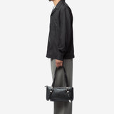 2CM Belt Shoulder Bag Tire Black Forever Cowhide A42682ST
