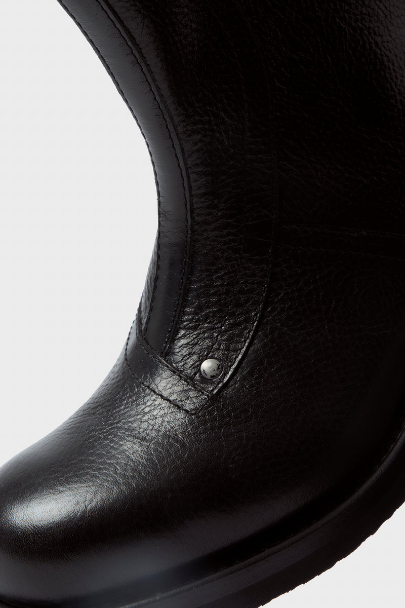 Moto Boot Deep Black Leather A24267MD