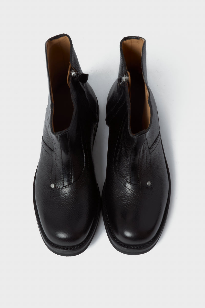 Moto Boot Deep Black Leather A24267MD