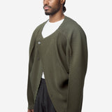Men's Slash Pleated Cardigan Dim Green HP68-JL210-64
