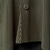 Men's Slash Pleated Cardigan Dim Green HP68-JL210-64