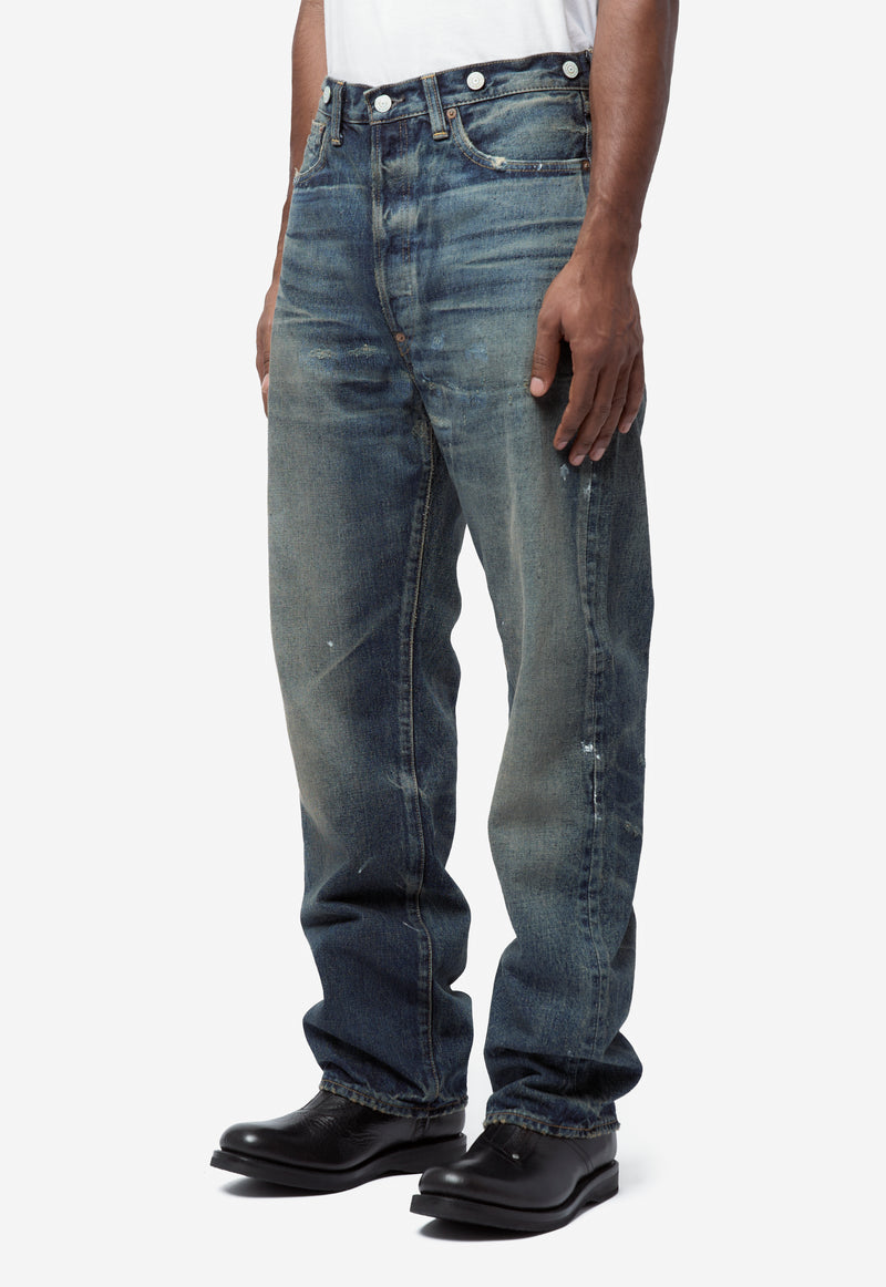 Men's Junya Watanabe x New Manual Custom Patchwork Denim Pants Indigo Mix WR-P907-100