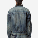 Men's Junya Watanabe x New Manual Custom Patchwork Denim Jacket Indigo Mix WR-J915-100