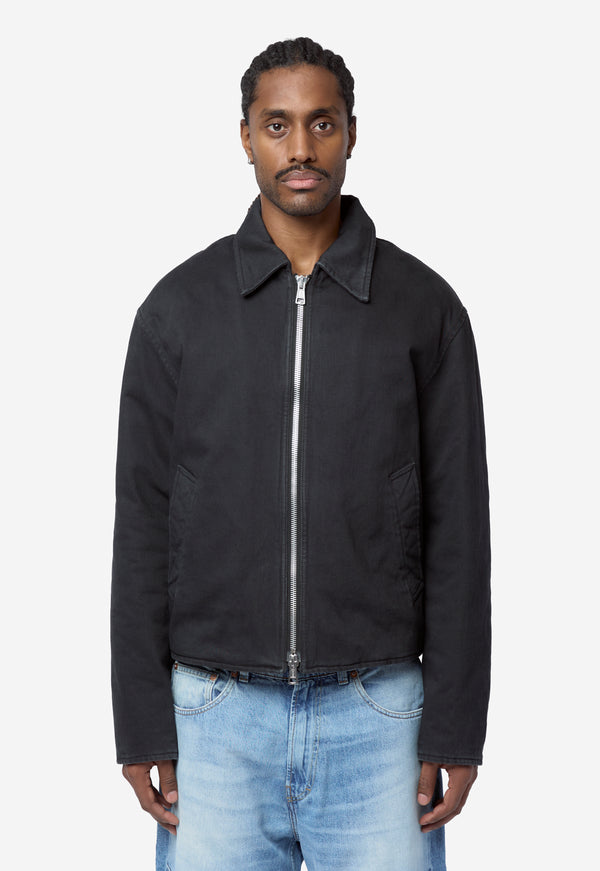 Men's Slight Jacket Enzyme Obsidian Field Sateen M4261SEO