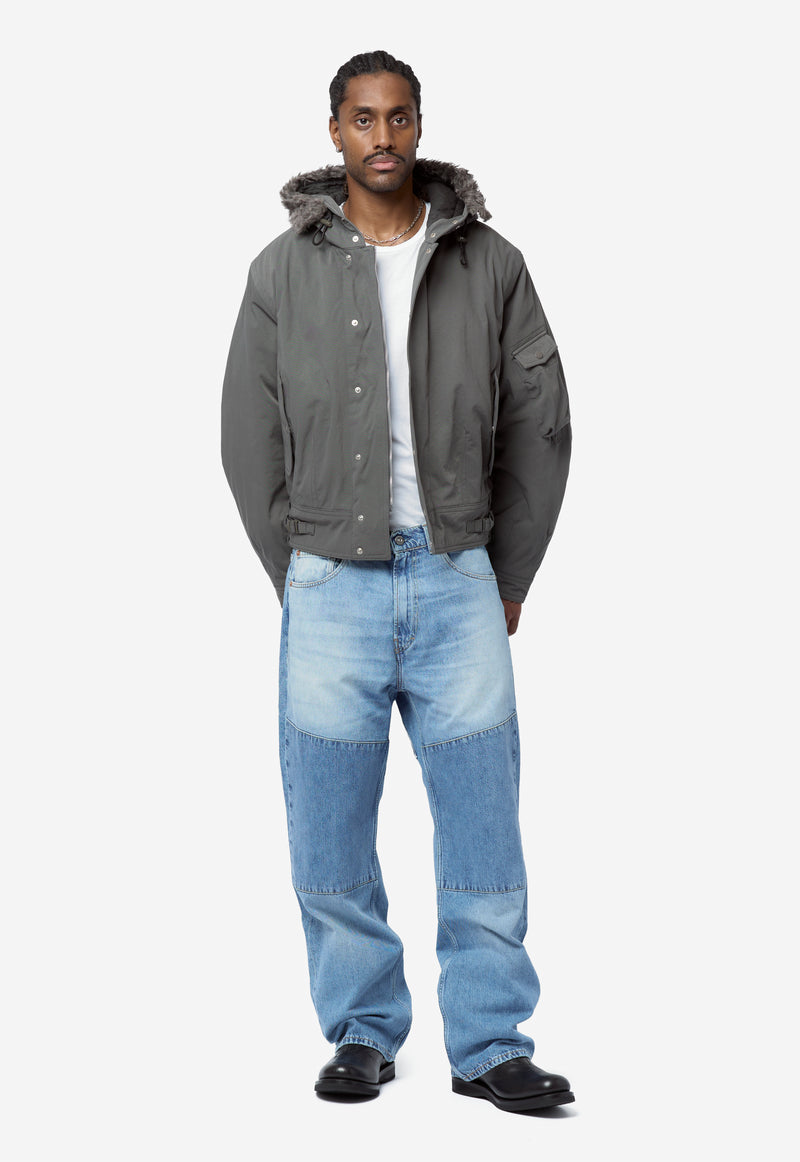 Men's Third Cut Patched Saddle Repair Wash M4265PS