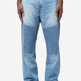 Men's Third Cut Patched Saddle Repair Wash M4265PS