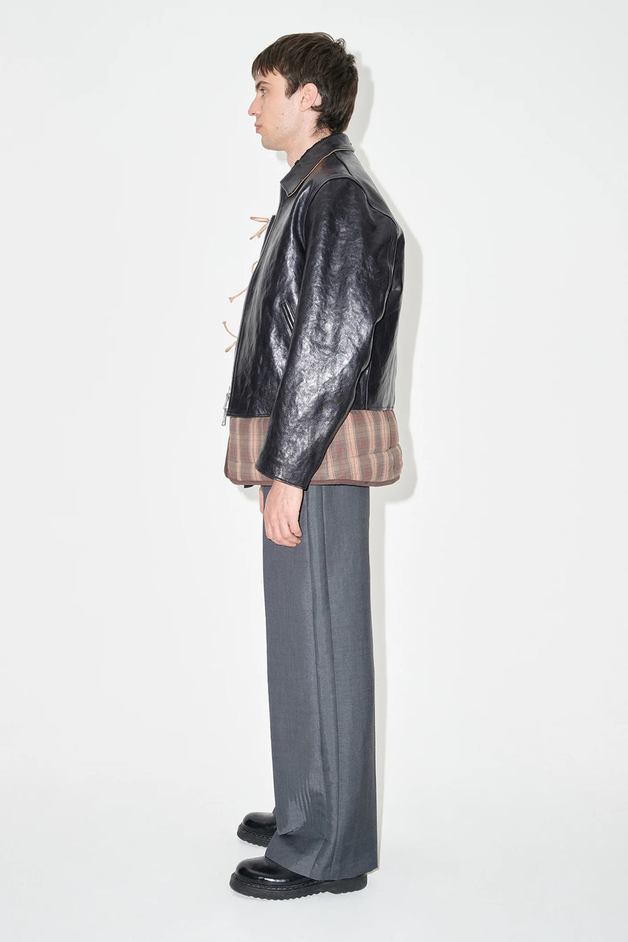 Leather Mini Jacket Black