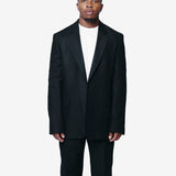 Ceremony Blazer Coal Black Link Stripe Weave M425OCC
