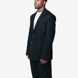 Ceremony Blazer Coal Black Link Stripe Weave M425OCC