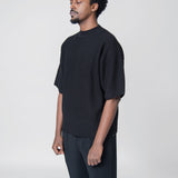 Rustic Knit T-Shirt Black KN211-15