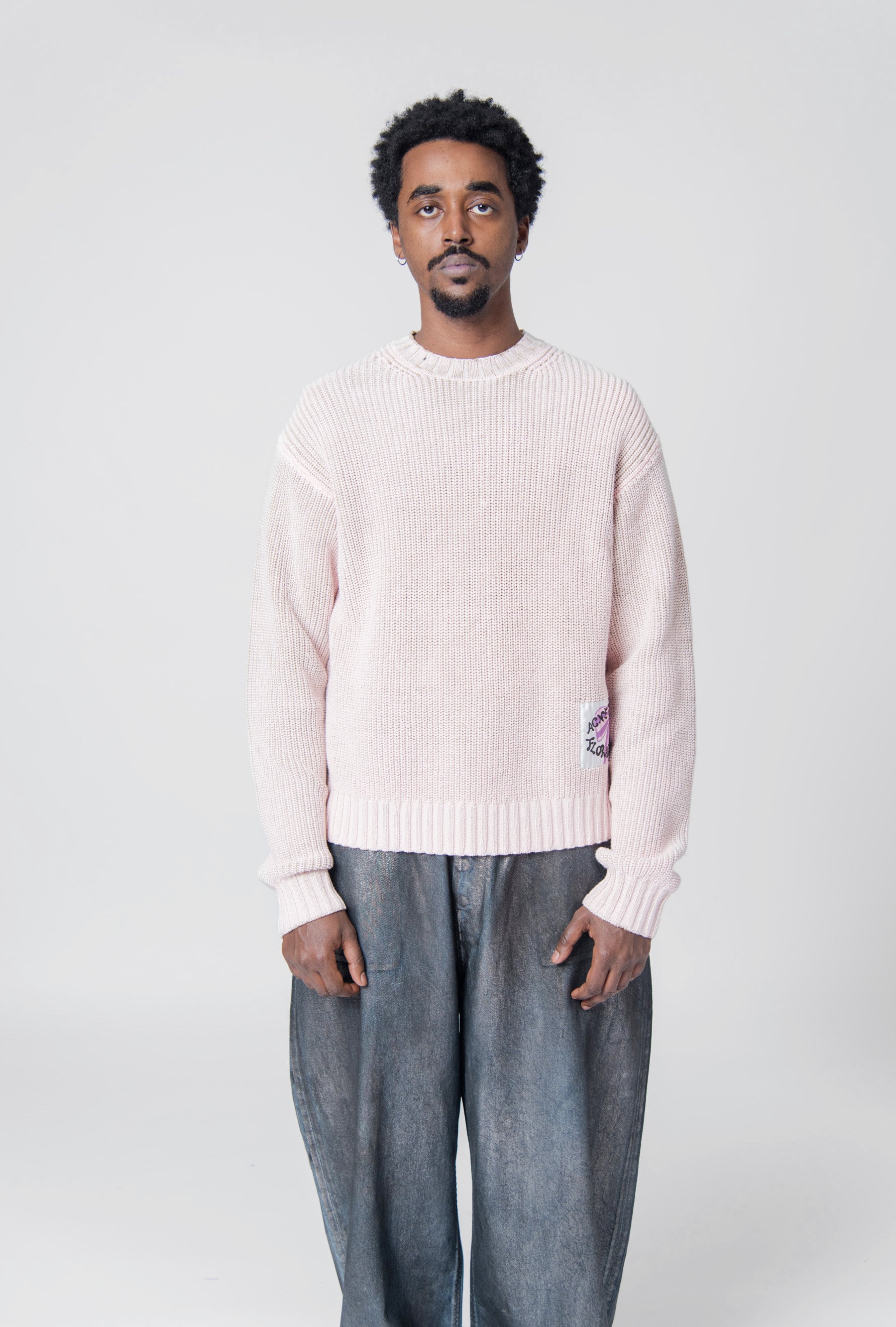 Pale pink hotsell crew neck jumper