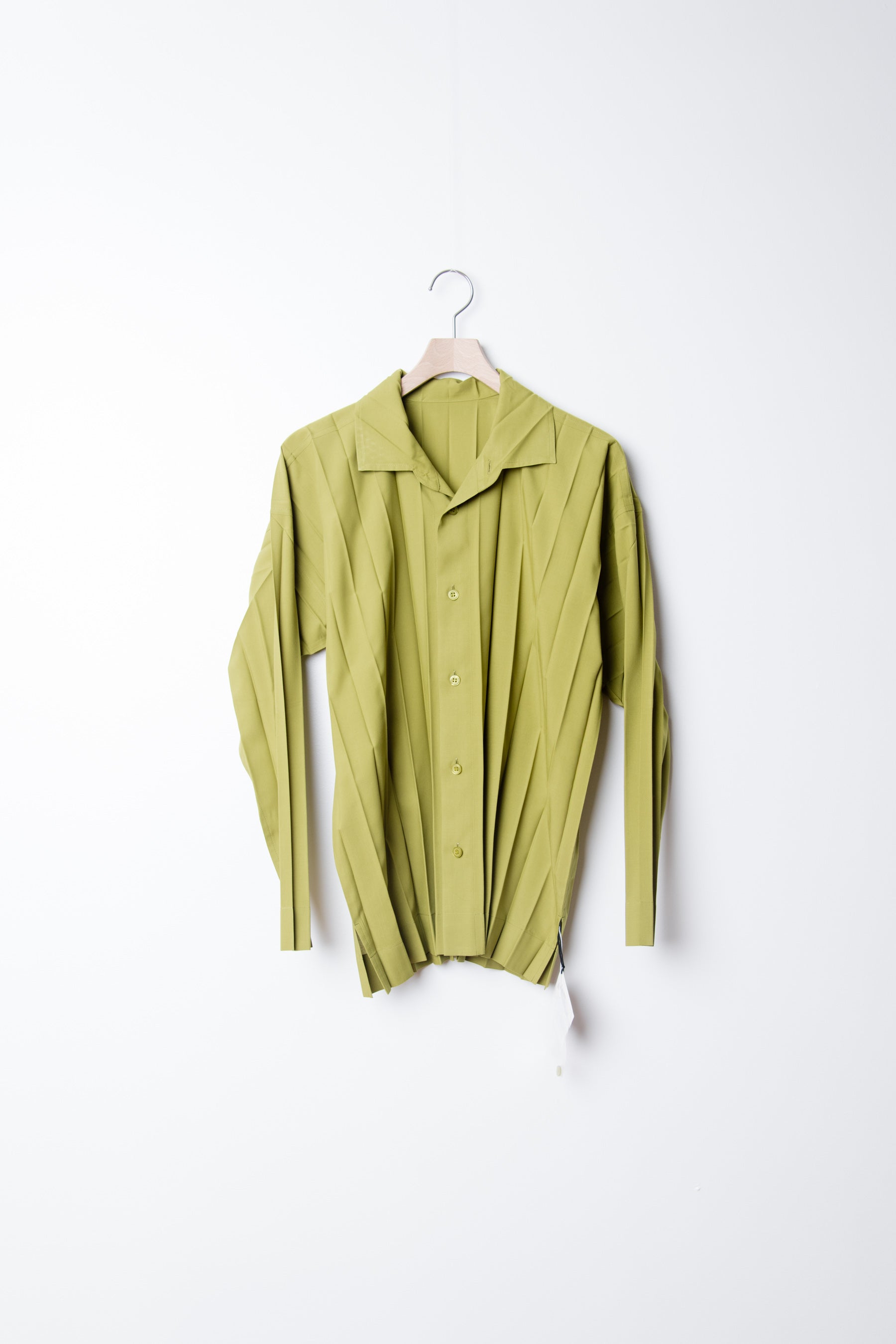 Homme Plisse Issey Miyake Edge Shirt Green FJ340-62 – NOMAD