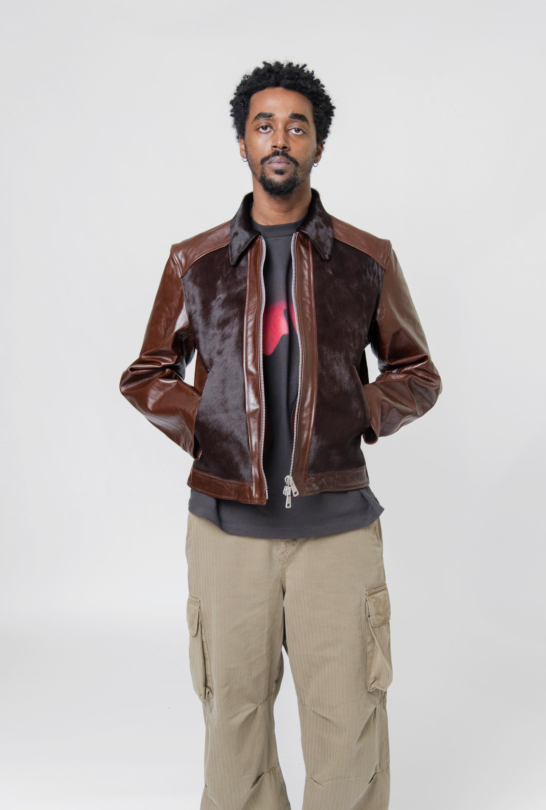 Our Legacy Andalou Jacket Tuscan Brown Hair On Hide M2249ATB – NOMAD