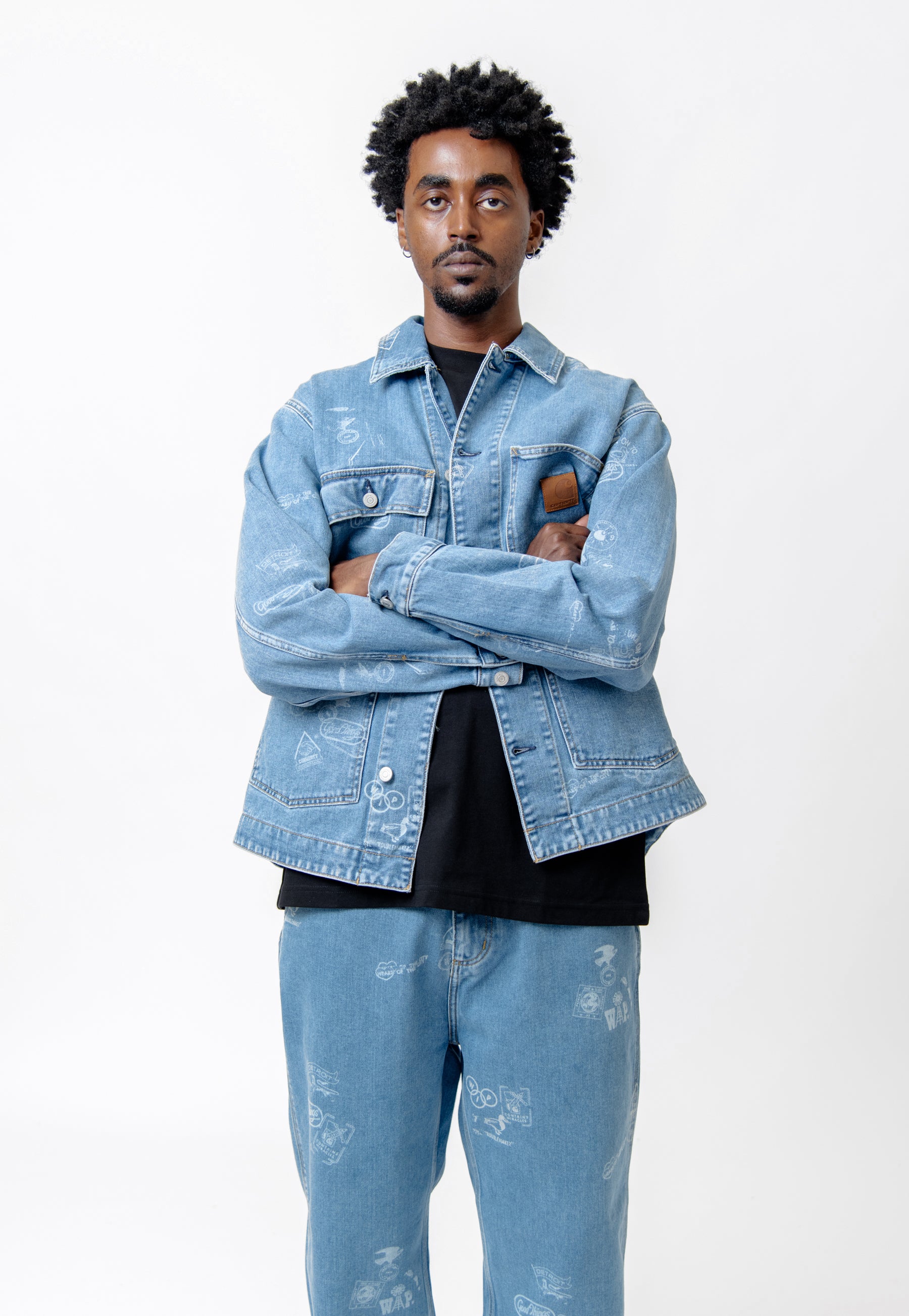 Carhartt Wip Stamp Jacket Blue L