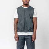 Poplin Blitis Check Vest 33 Dark Green Grey BG126142DH