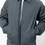 Poplin Blitis Check Shirt 33 Dark Green Grey BG12114ODH