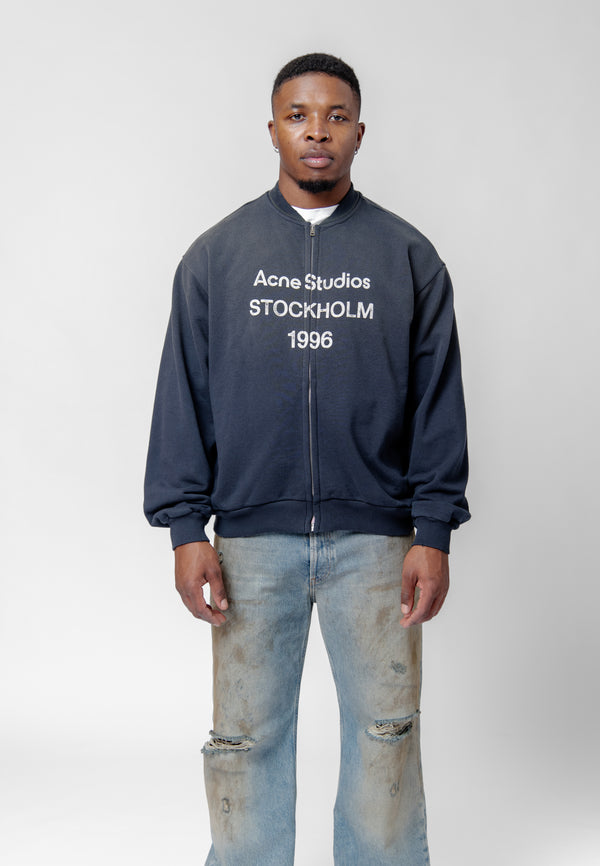 Zip Sweater Logo Black FN-UX-SWEA000052