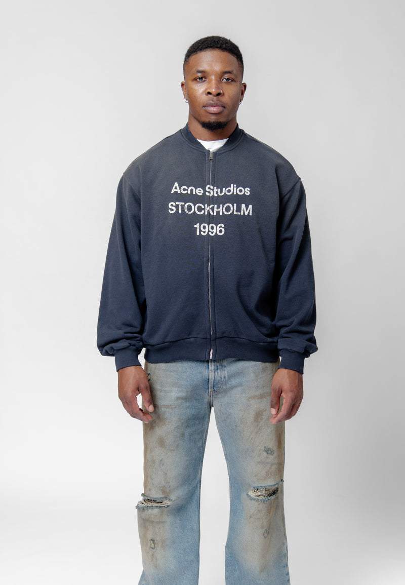 Zip Sweater Logo Black FN-UX-SWEA000052