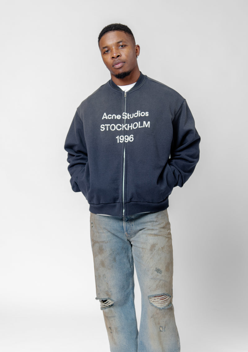 Zip Sweater Logo Black FN-UX-SWEA000052