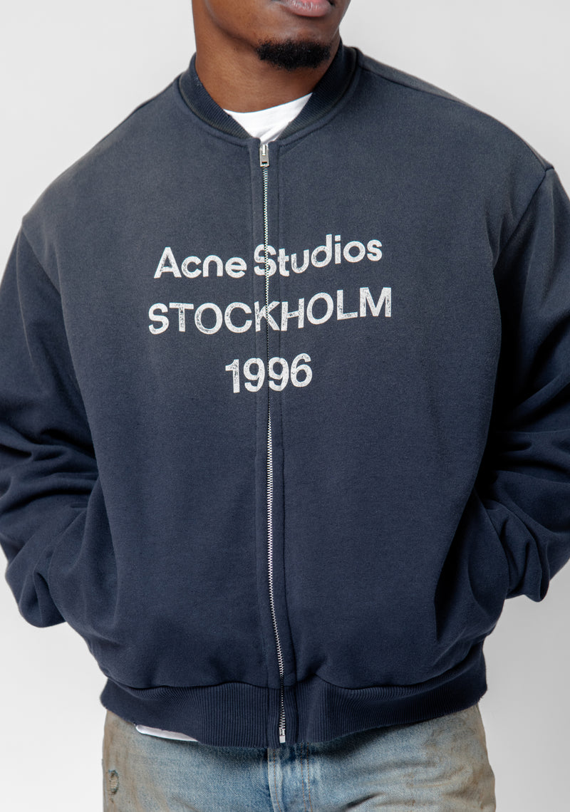 Zip Sweater Logo Black FN-UX-SWEA000052