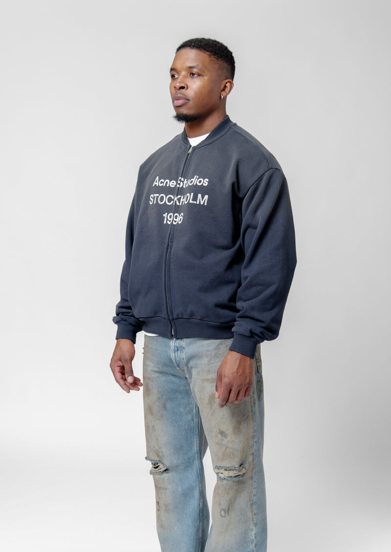 Zip Sweater Logo Black FN-UX-SWEA000052